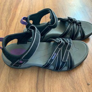 Teva Tirra Sandals, size 9, Black/Grey